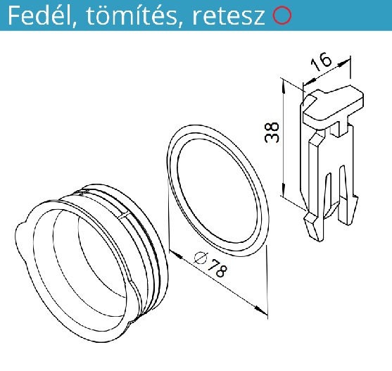 Helios FRS-DR 75 tip. tömítőgyűrű FlexPipe csőrendszerhez, 1 csomag=10 darab