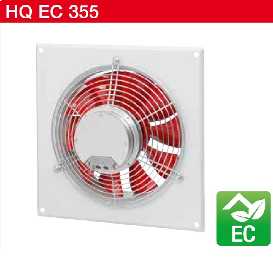 Helios HQW EC 355 A tip. ipari axiálventilátor 1~, EC motorral