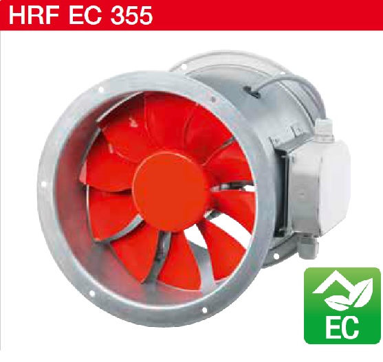 Helios HRFW EC 355 A tip. ipari axiálventilátor EC motorral,1~